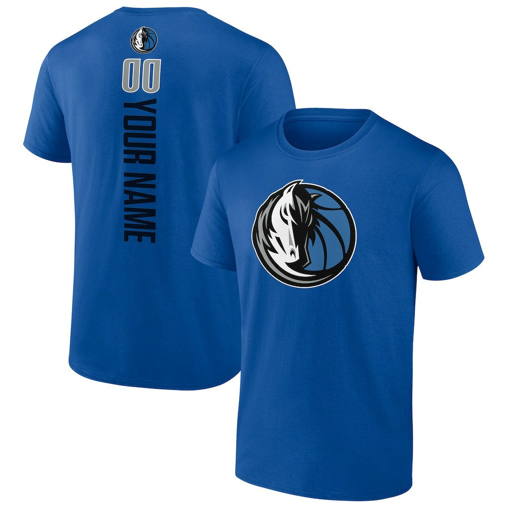 NBA - Dallas Mavericks Personalized Playmaker Team T-Shirt - Blue