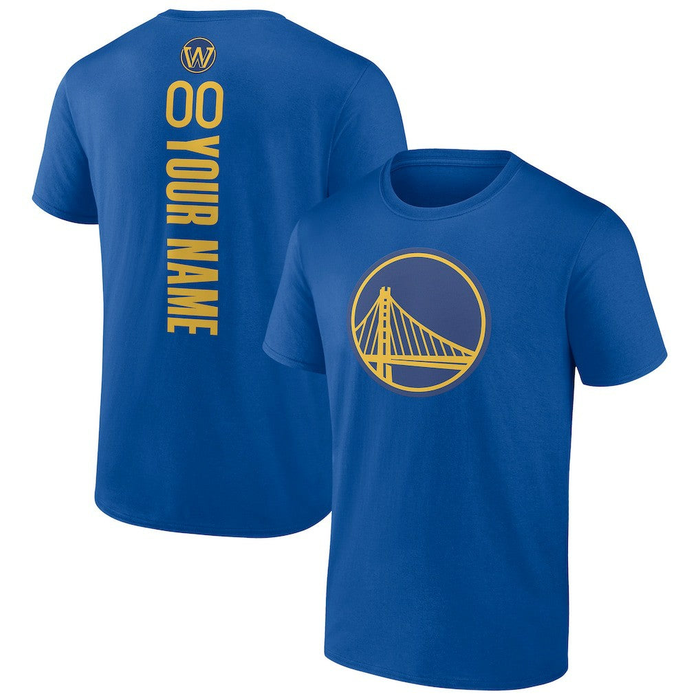 NBA - Golden State Warriors Personalized Playmaker Team T-Shirt - Royal