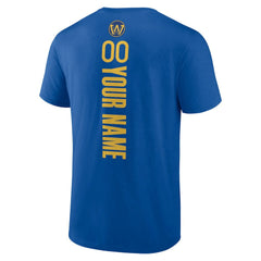 NBA - Golden State Warriors Personalized Playmaker Team T-Shirt - Royal