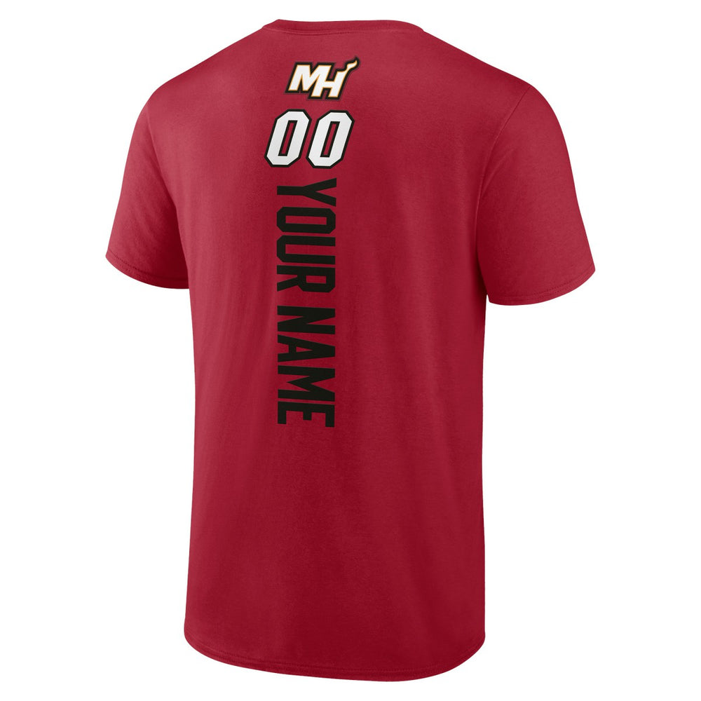 NBA - Miami Heat Personalized Playmaker Team T-Shirt - Red