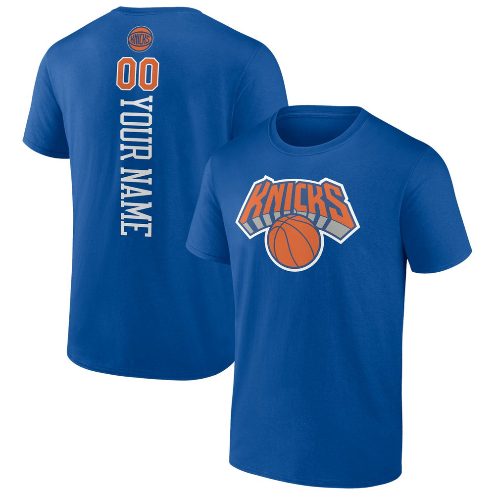 NBA - New York Knicks Personalized Playmaker Team T-Shirt - Blue