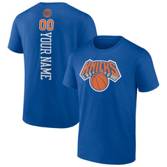 NBA - New York Knicks Personalized Playmaker Team T-Shirt - Blue