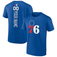 NBA - Philadelphia 76ers Personalized Playmaker Team T-Shirt - Royal