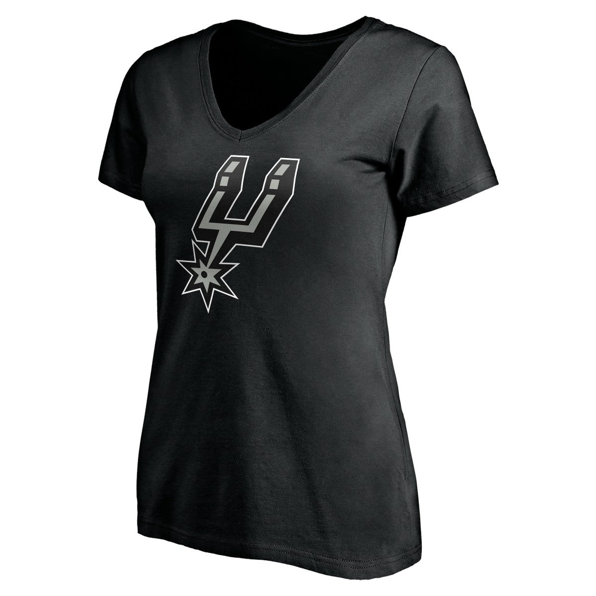NBA - San Antonio Spurs Women's Personalized Playmaker Team V-Neck T-Shirt - Black