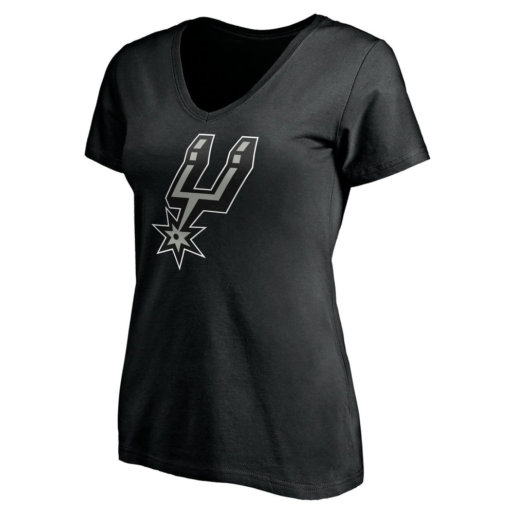 NBA - San Antonio Spurs Women's Personalized Playmaker Team V-Neck T-Shirt - Black