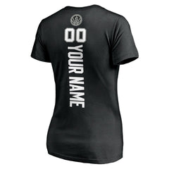 NBA - San Antonio Spurs Women's Personalized Playmaker Team V-Neck T-Shirt - Black