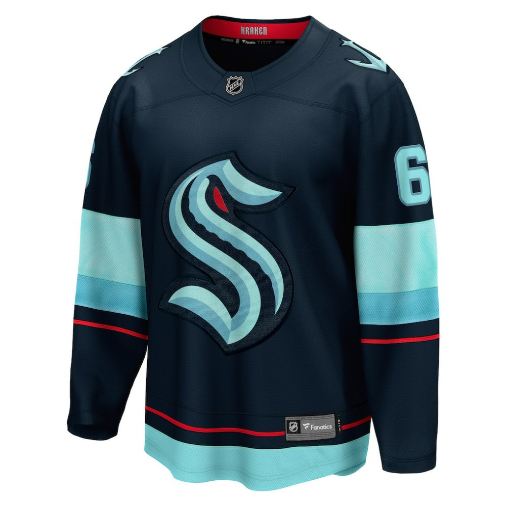 Adam Larsson Seattle Kraken Fanatics Home Breakaway Player Jersey - Deep Sea Blue | NHL Jerseys