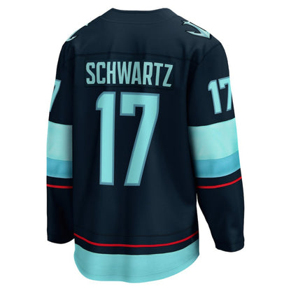Jaden Schwartz Seattle Kraken Fanatics Home Breakaway Player Jersey - Navy | NHL Jerseys