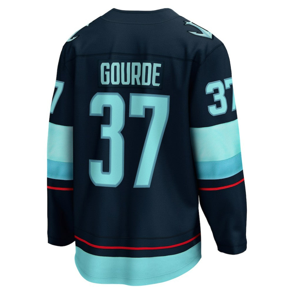 Yanni Gourde Seattle Kraken Fanatics Home Breakaway Player Jersey - Deep Sea Blue | NHL Jerseys