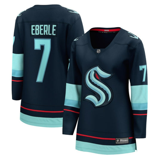 Jordan Eberle Seattle Kraken Fanatics Women's Home Breakaway Player Jersey - Navy | NHL Jerseys