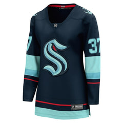 Yanni Gourde Seattle Kraken Fanatics Women's Home Breakaway Player Jersey Navy