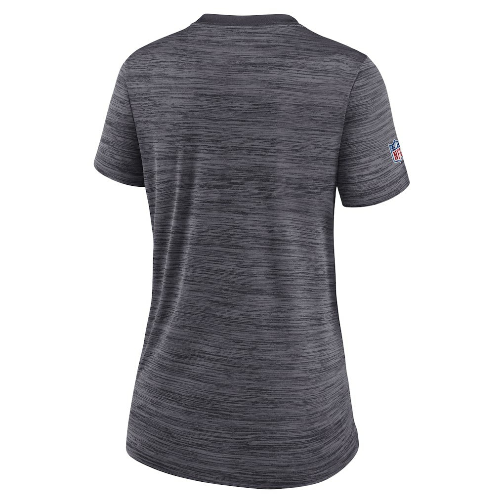 New Orleans Saints Women's Sideline Velocity Lockup Performance T-Shirt Black - Nike
