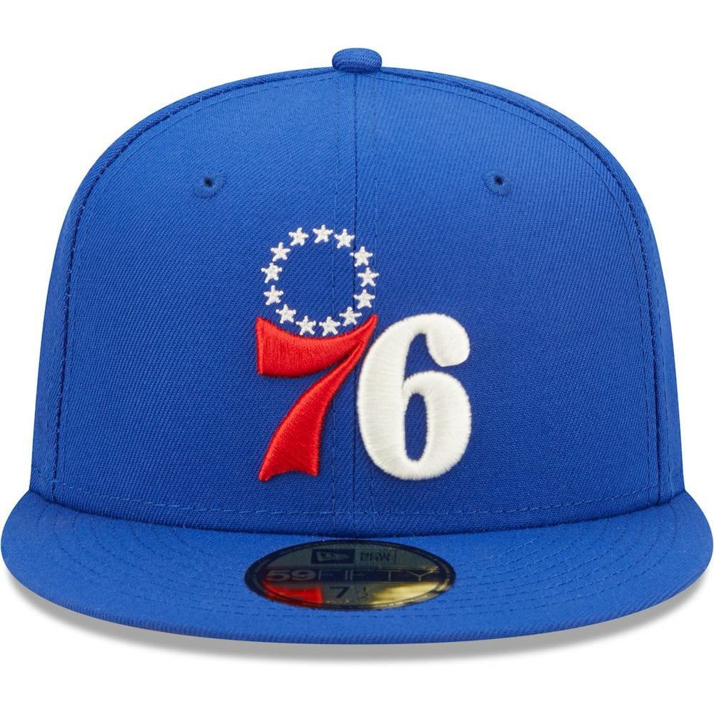 New Era - Philadelphia 76ers 3x NBA Finals Champions Pop Sweat 59FIFTY Fitted Hat - Royal