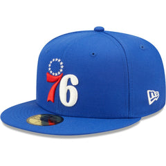 New Era - Philadelphia 76ers 3x NBA Finals Champions Pop Sweat 59FIFTY Fitted Hat - Royal