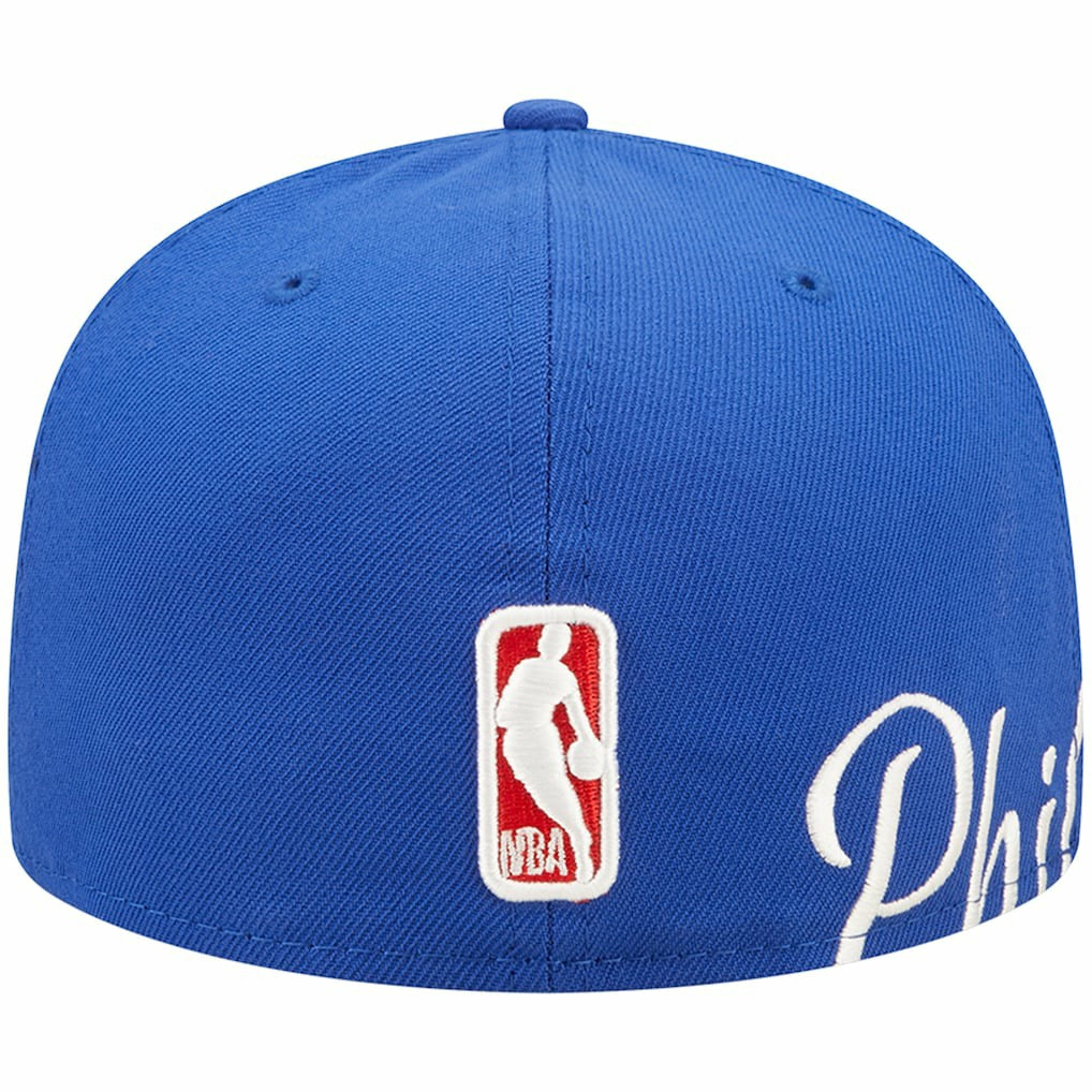 New Era - Philadelphia 76ers Side Split 59FIFTY Fitted Hat - Royal