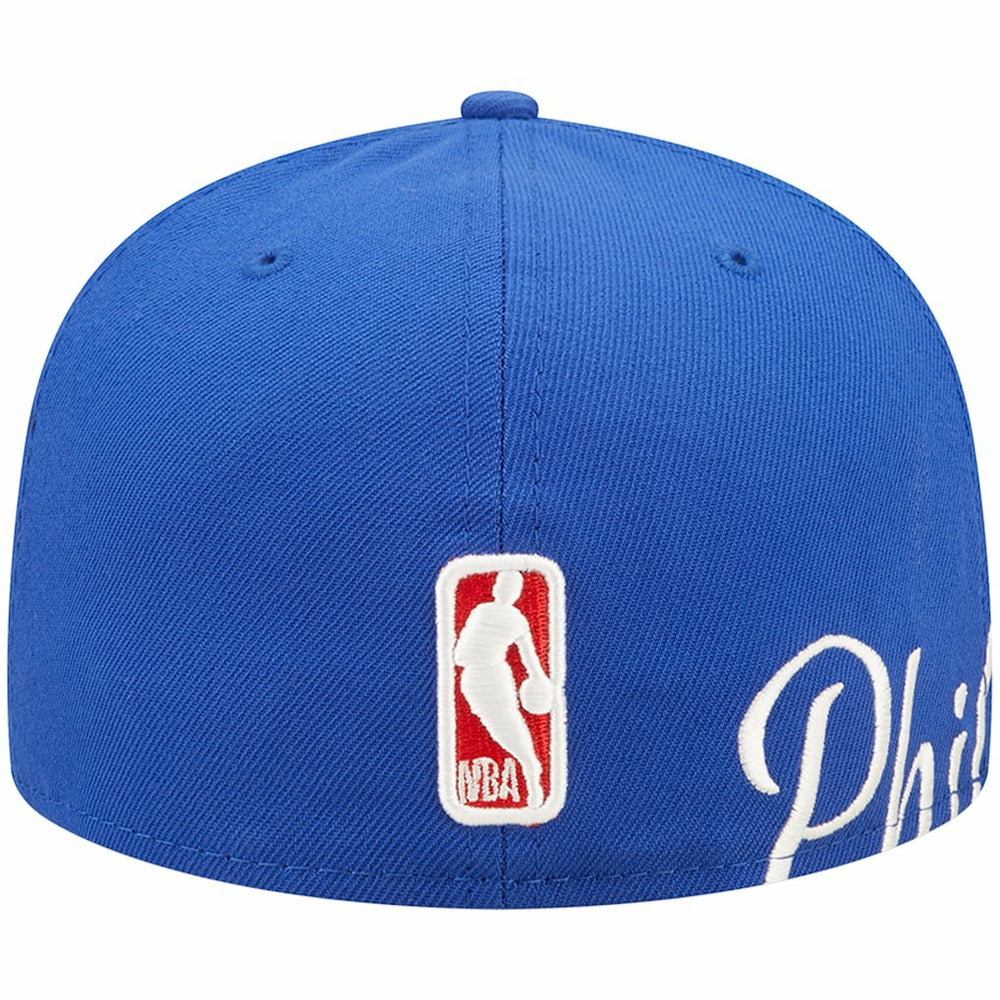 New Era - Philadelphia 76ers Side Split 59FIFTY Fitted Hat - Royal