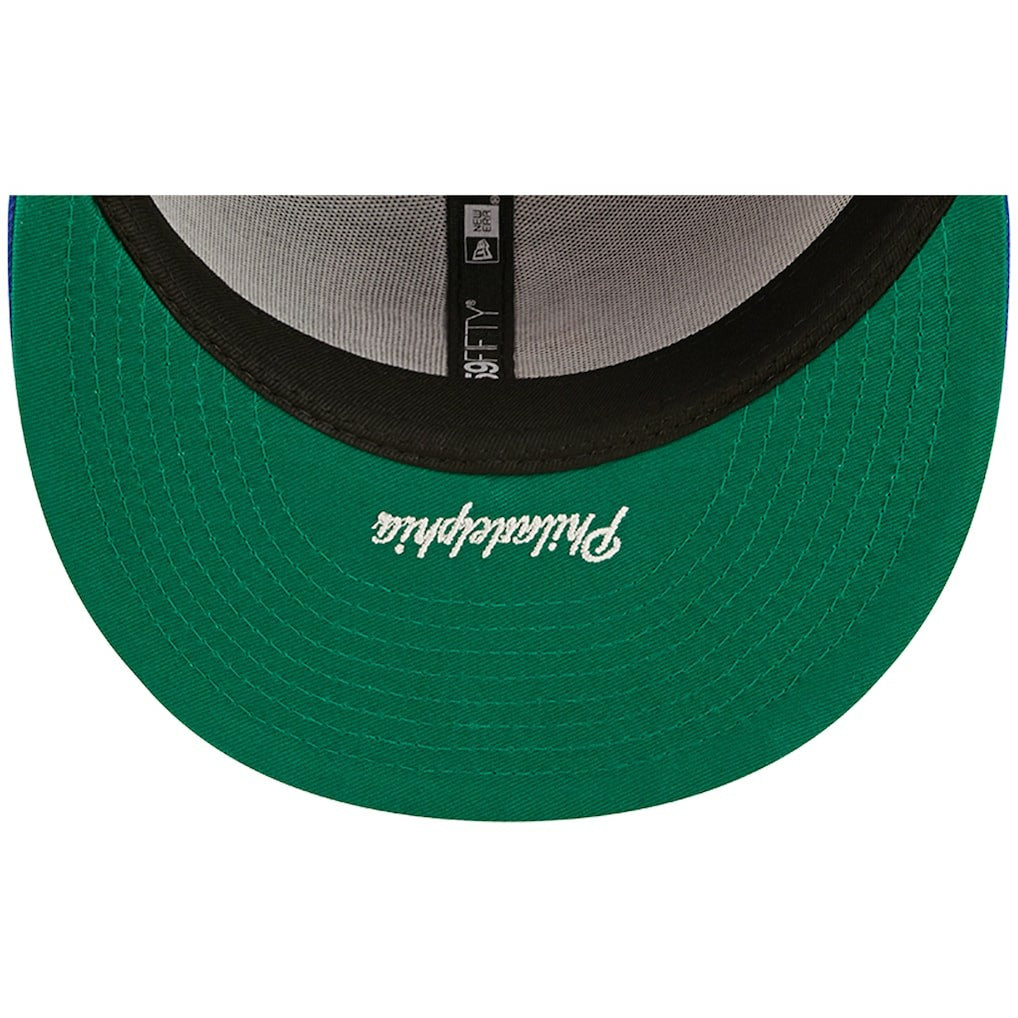 New Era - Philadelphia 76ers Side Split 59FIFTY Fitted Hat - Royal