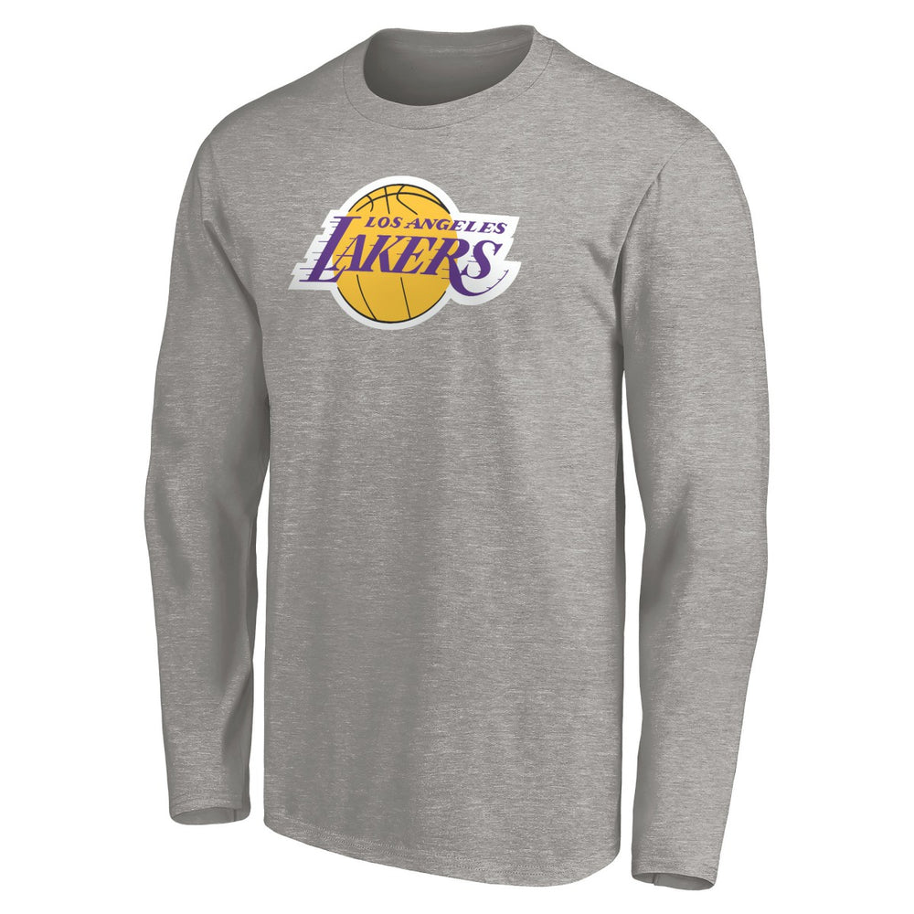 NBA - LeBron James Los Angeles Lakers #6 Playmaker Name & Number Long Sleeve T-Shirt - Heathered Gray