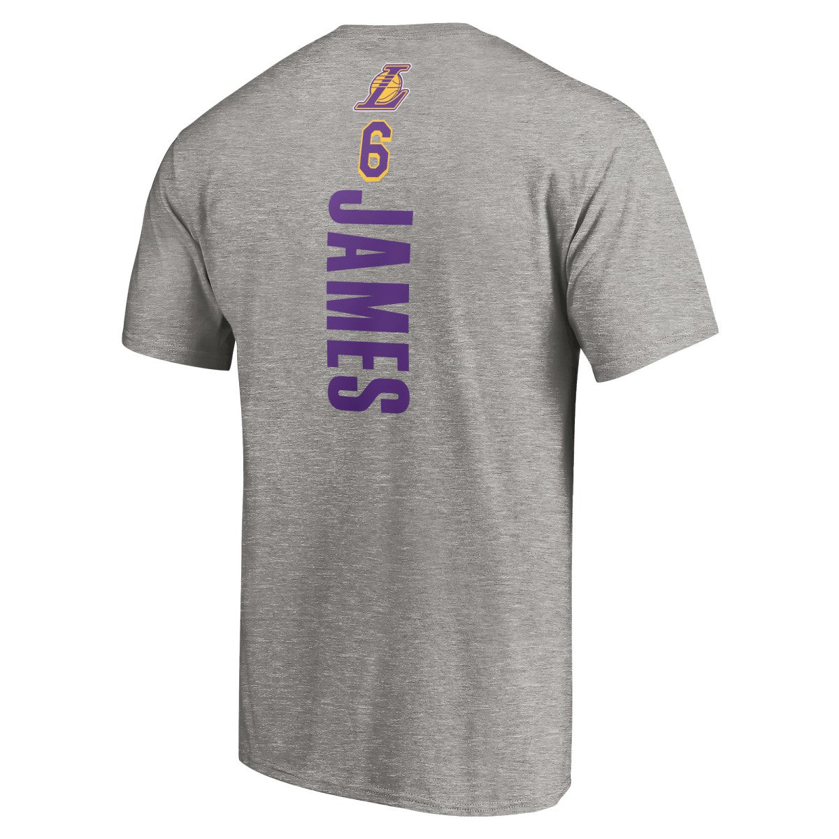 NBA - LeBron James Los Angeles Lakers #6 Playmaker Name & Number T-Shirt - Heathered Gray