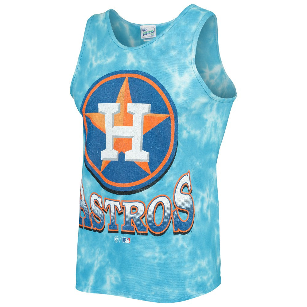 Houston Astros '47 Big Leaguer Tubular Tie-Dye Tank Top Sale