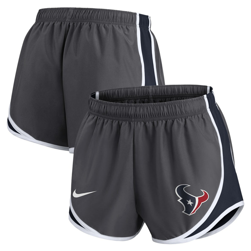 Houston Texans Women's Team Logo Performance Tempo Shorts Charcoal - Nike