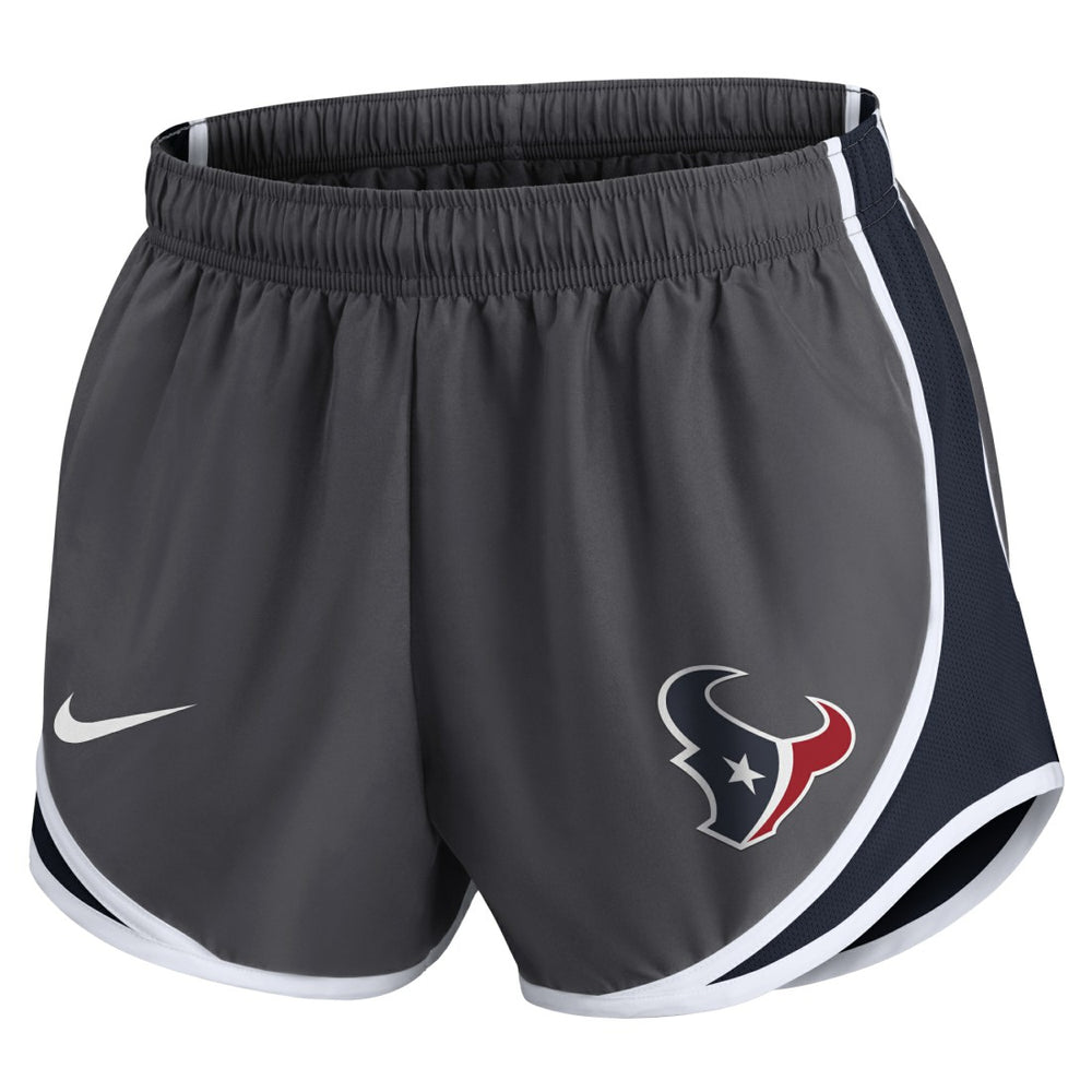 Houston Texans Women's Team Logo Performance Tempo Shorts Charcoal - Nike