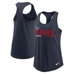 Houston Texans Women's Team Name City Tri-Blend Racerback Tank Top Navy - Nike