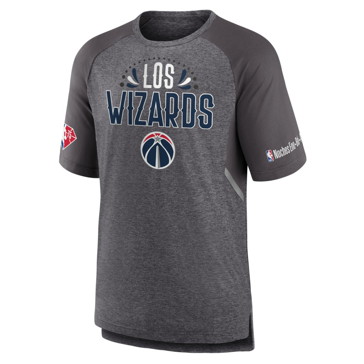 Fanatics - Washington Wizards 2022 Noches Ene-Be-A Core Shooting Raglan T-Shirt - Heathered Gray