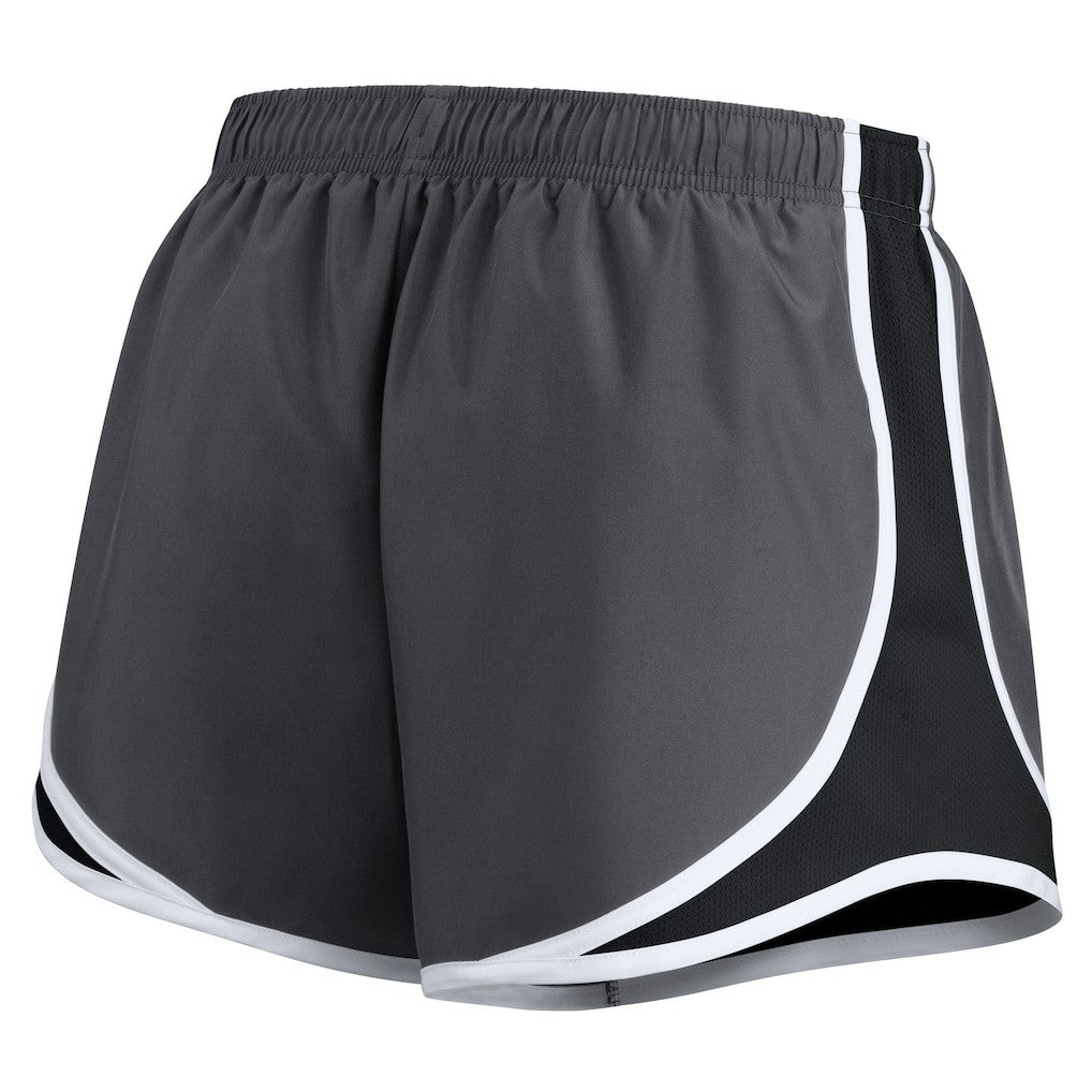 Pittsburgh Steelers Women's Plus Size Logo Performance Tempo Shorts Charcoal - Nike