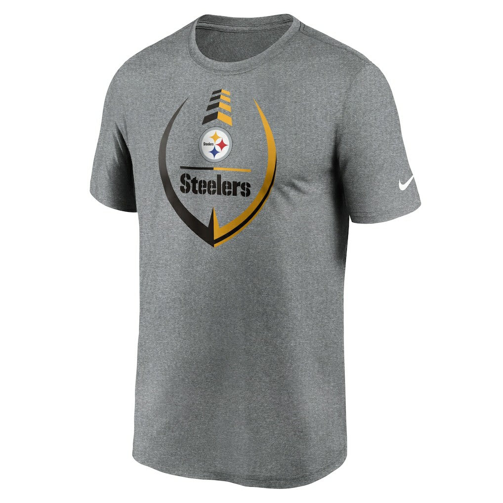 Pittsburgh Steelers Icon Legend Performance T-Shirt Heathered Gray - Nike