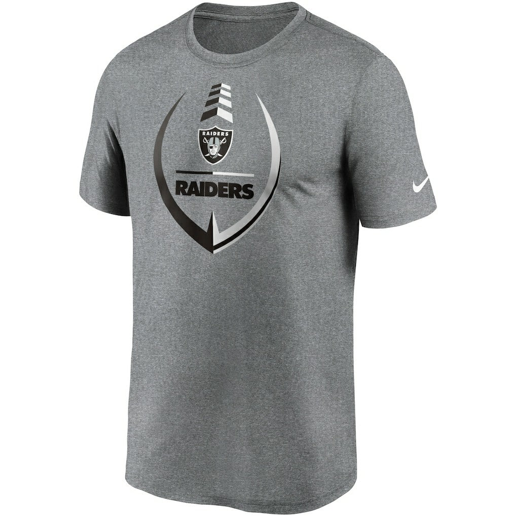 Las Vegas Raiders Icon Legend Performance T-Shirt Heathered Gray - Nike