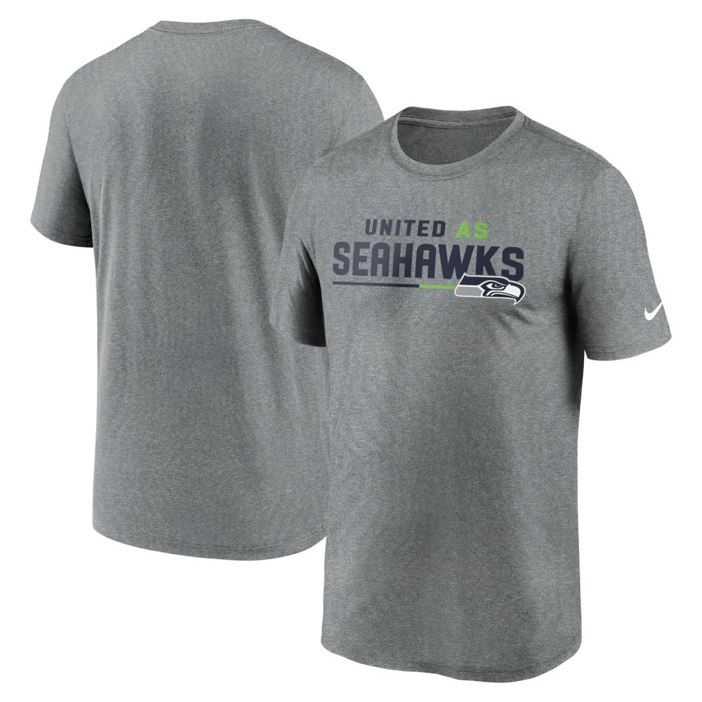 Seattle Seahawks Legend Team Shoutout Performance T-Shirt Heather Gray - Nike