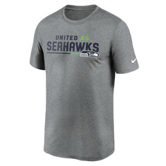 Seattle Seahawks Legend Team Shoutout Performance T-Shirt Heather Gray - Nike