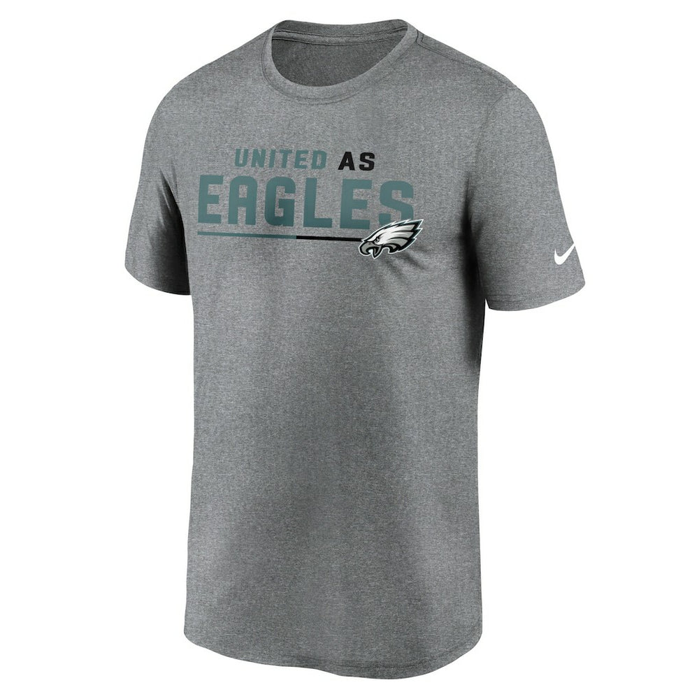 Philadelphia Eagles Legend Team Shoutout Performance T-Shirt Heather Gray - Nike