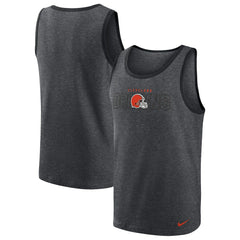 Cleveland Browns Tri-Blend Tank Top Heathered Charcoal - Nike