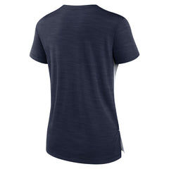 Tennessee Titans Women's Impact Exceed Performance Notch Neck T-Shirt White/Navy - Nike