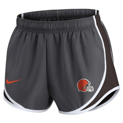 Cleveland Browns Women's Team Logo Performance Tempo Shorts Charcoal - Nike
