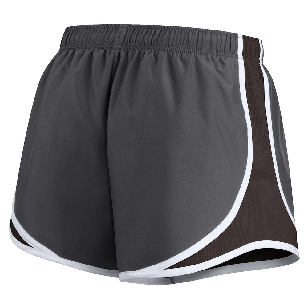 Cleveland Browns Women's Team Logo Performance Tempo Shorts Charcoal - Nike