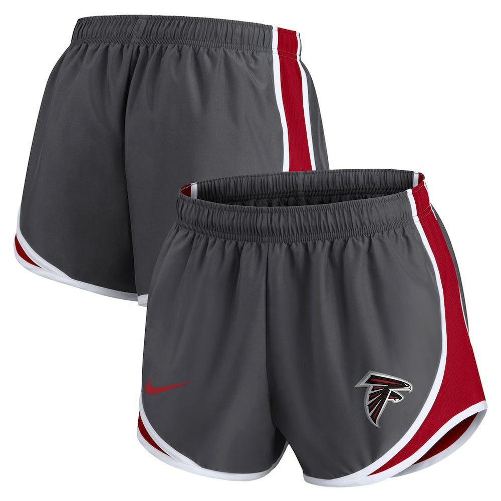 Atlanta Falcons Women's Team Logo Performance Tempo Shorts Charcoal - Nike