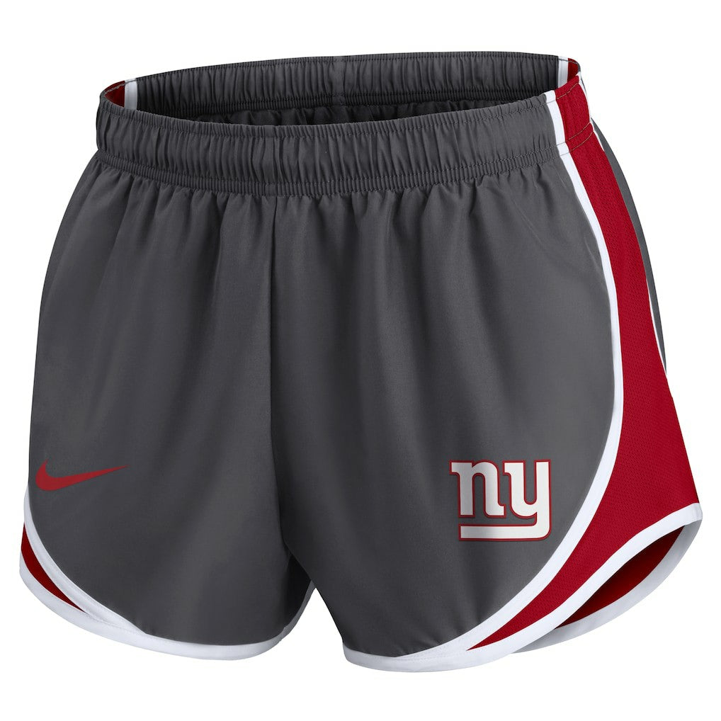 New York Giants Women's Team Logo Performance Tempo Shorts Charcoal - Nike