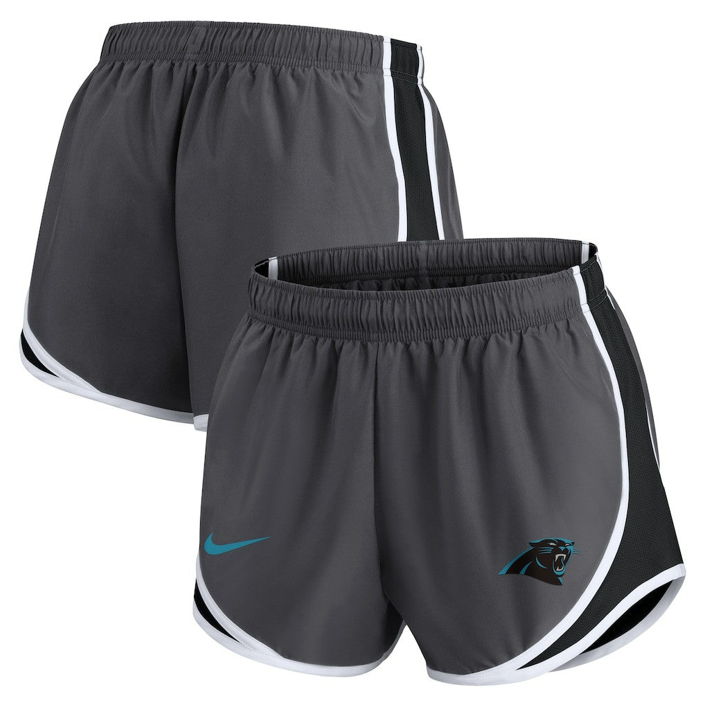Carolina Panthers Women's Team Logo Performance Tempo Shorts Charcoal - Nike