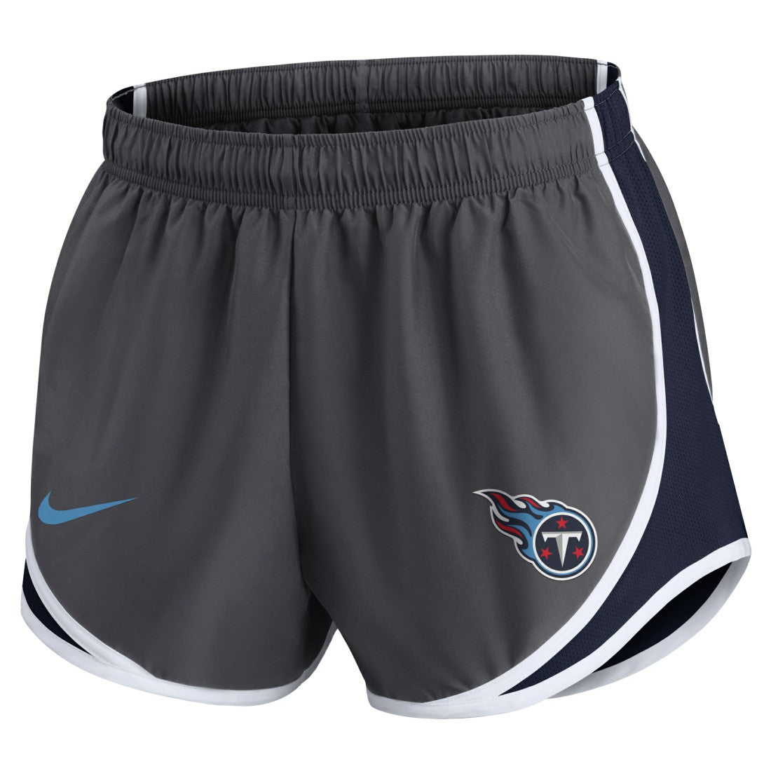 Tennessee Titans Women's Team Logo Performance Tempo Shorts Charcoal - Nike