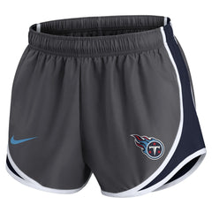 Tennessee Titans Women's Team Logo Performance Tempo Shorts Charcoal - Nike