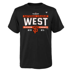 San Francisco Giants Youth 2021 NL West Division Champions Locker Room T-Shirt for sale
