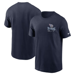 Tennessee Titans Sideline Infograph Lockup Performance T-Shirt Navy - Nike