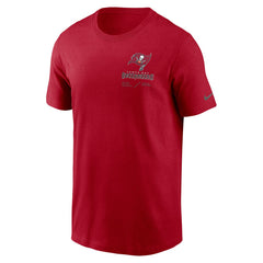 Tampa Bay Buccaneers Sideline Infograph Lockup Performance T-Shirt Red - Nike