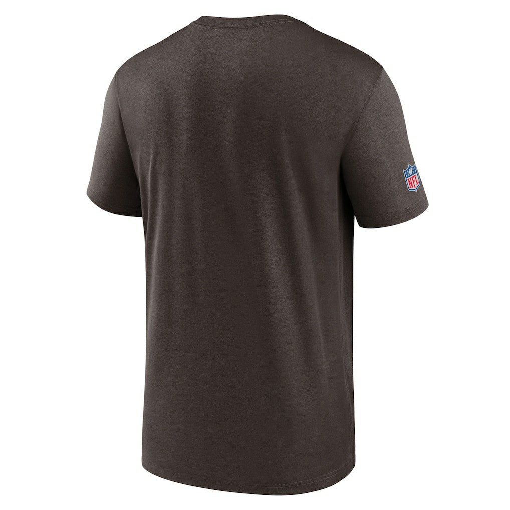 Cleveland Browns Sideline Infograph Performance T-Shirt Brown - Nike
