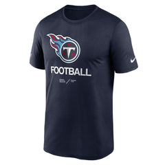 Tennessee Titans Sideline Infograph Performance T-Shirt Navy - Nike