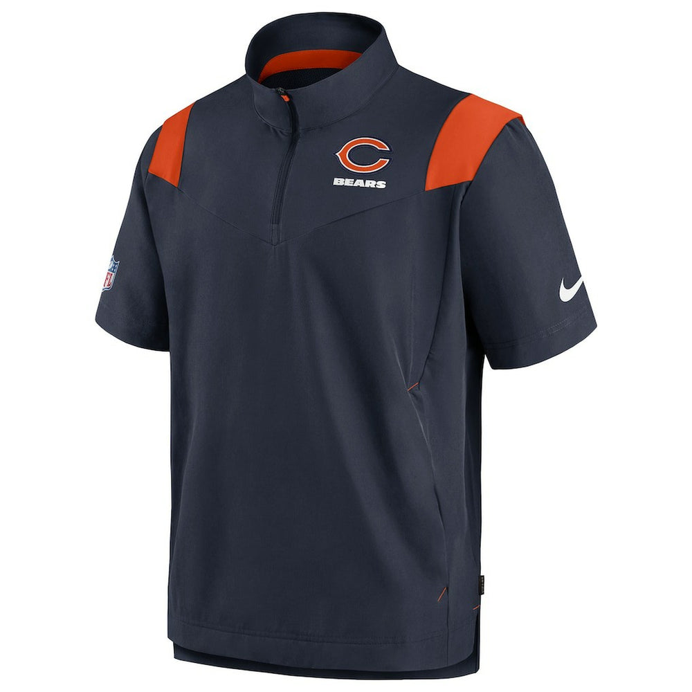Chicago Bears Sideline Coaches Chevron Lockup Pullover Top Navy - Nike