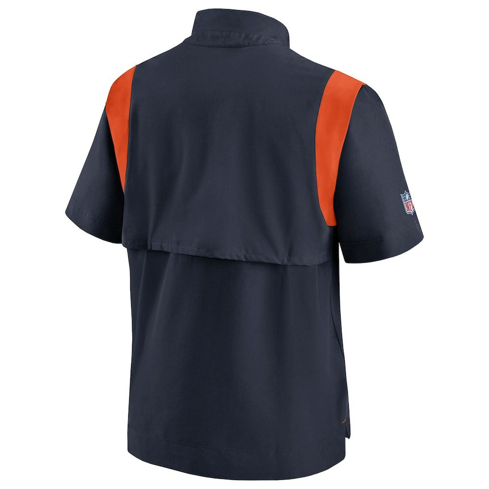 Chicago Bears Sideline Coaches Chevron Lockup Pullover Top Navy - Nike